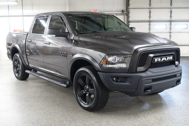 2019 RAM 1500 Classic SLT in Granite Crystal Metallic — front three-quarter view