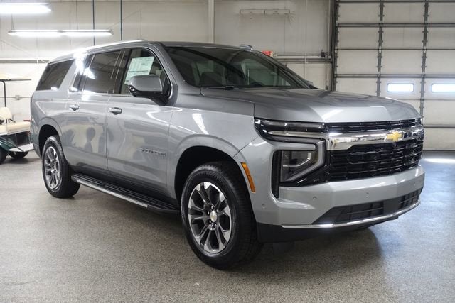 2026 Chevrolet Suburban LS in Sterling Gray Metallic — front three-quarter view
