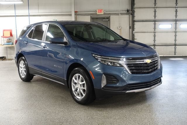 2024 Chevrolet Equinox LT in Lakeshore Blue Metallic — front three-quarter view