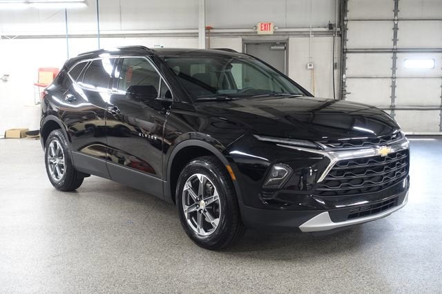 2024 Chevrolet Blazer 2LT in Black — front three-quarter view