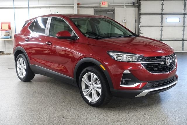 2021 Buick Encore GX Preferred in Chili Red Metallic — front three-quarter view