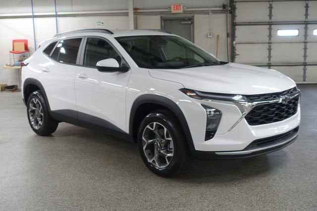 2026 Chevrolet Trax LT in Summit White — front three-quarter view